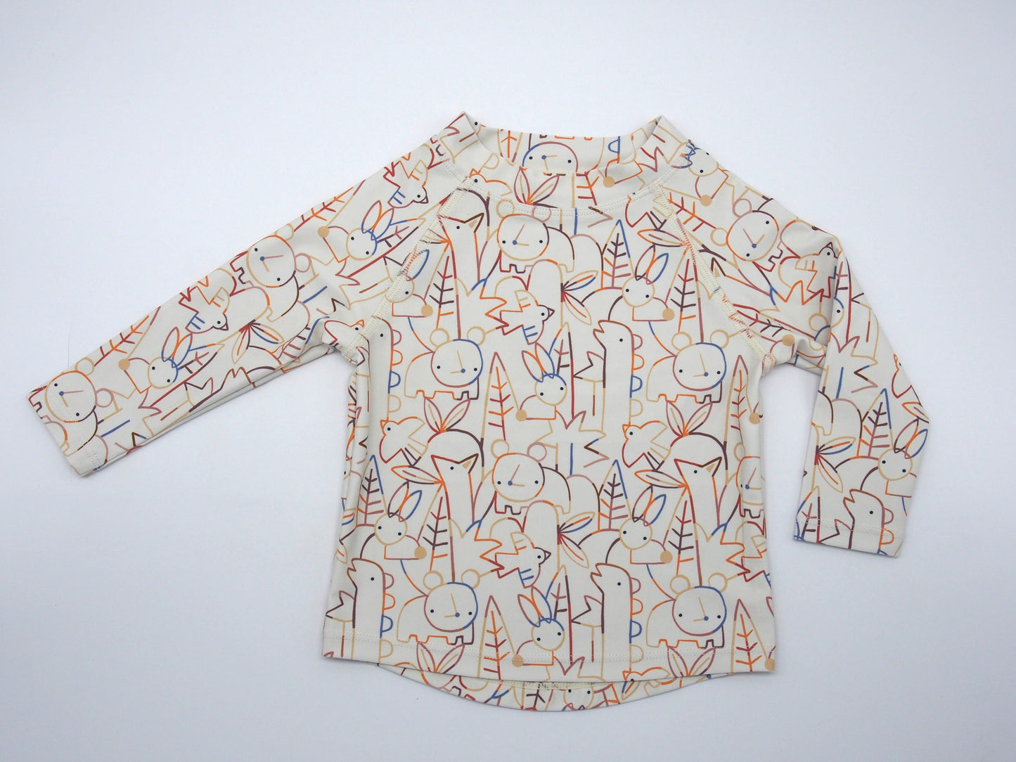 Camiseta baño formas blanca