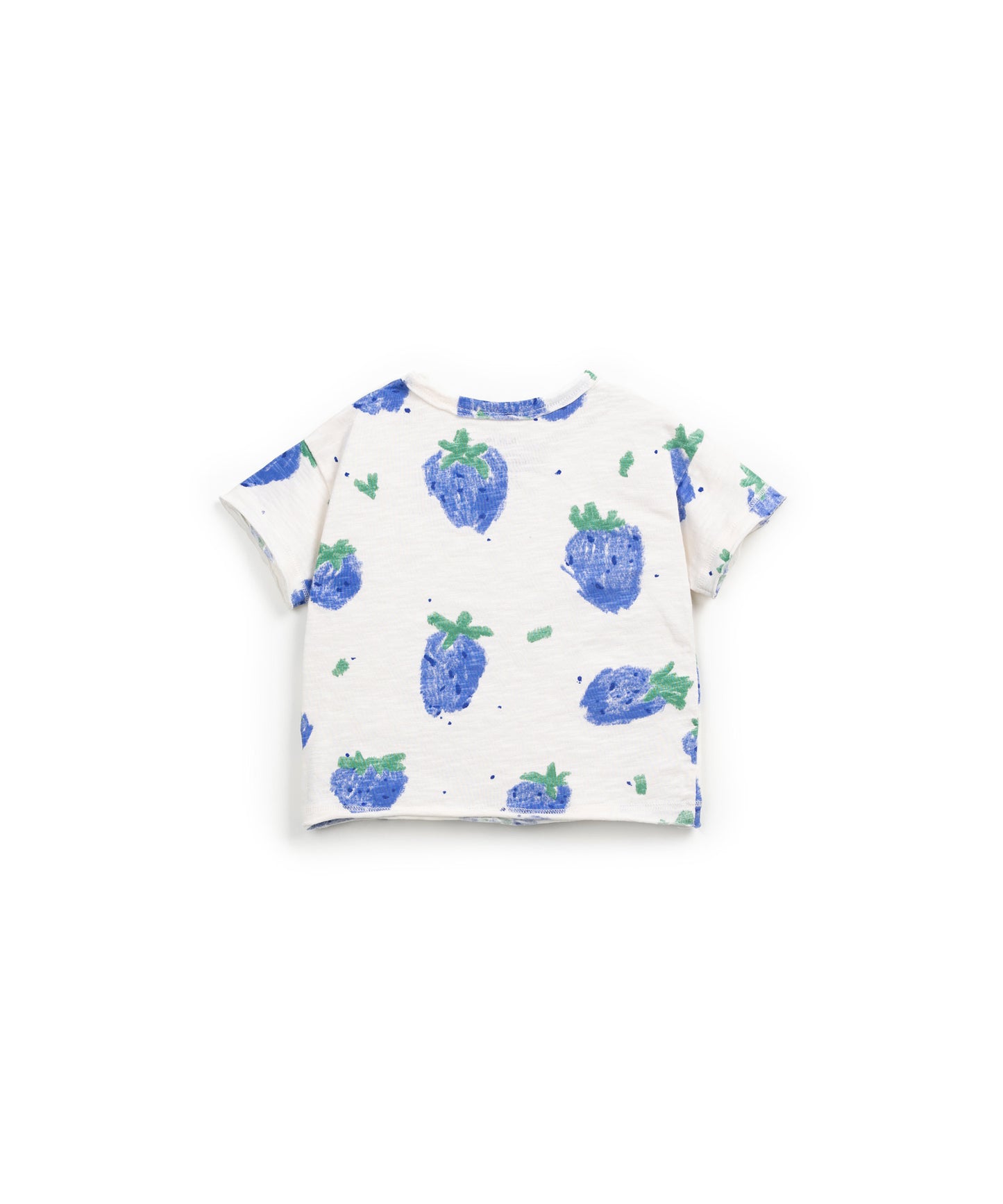 Camiseta manga corta fresas azules