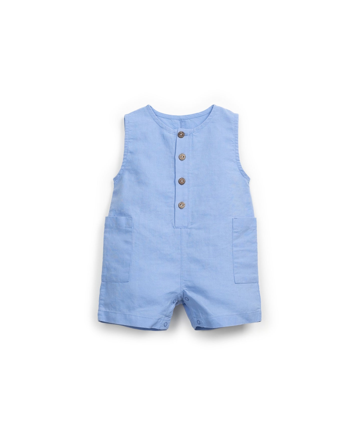 Mono corto lino azul