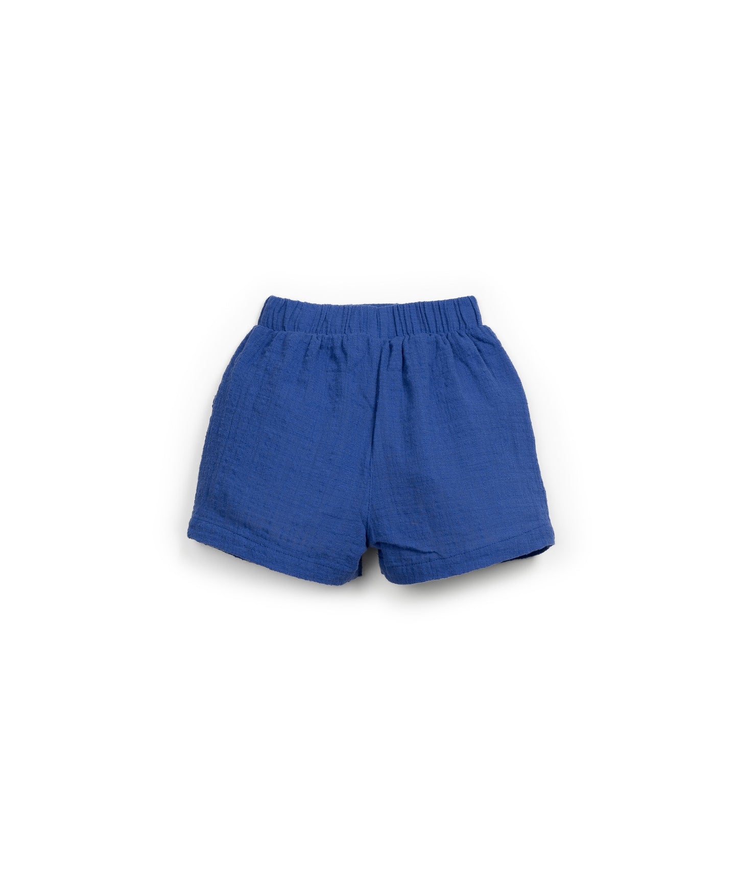 Pantalón corto lino azul