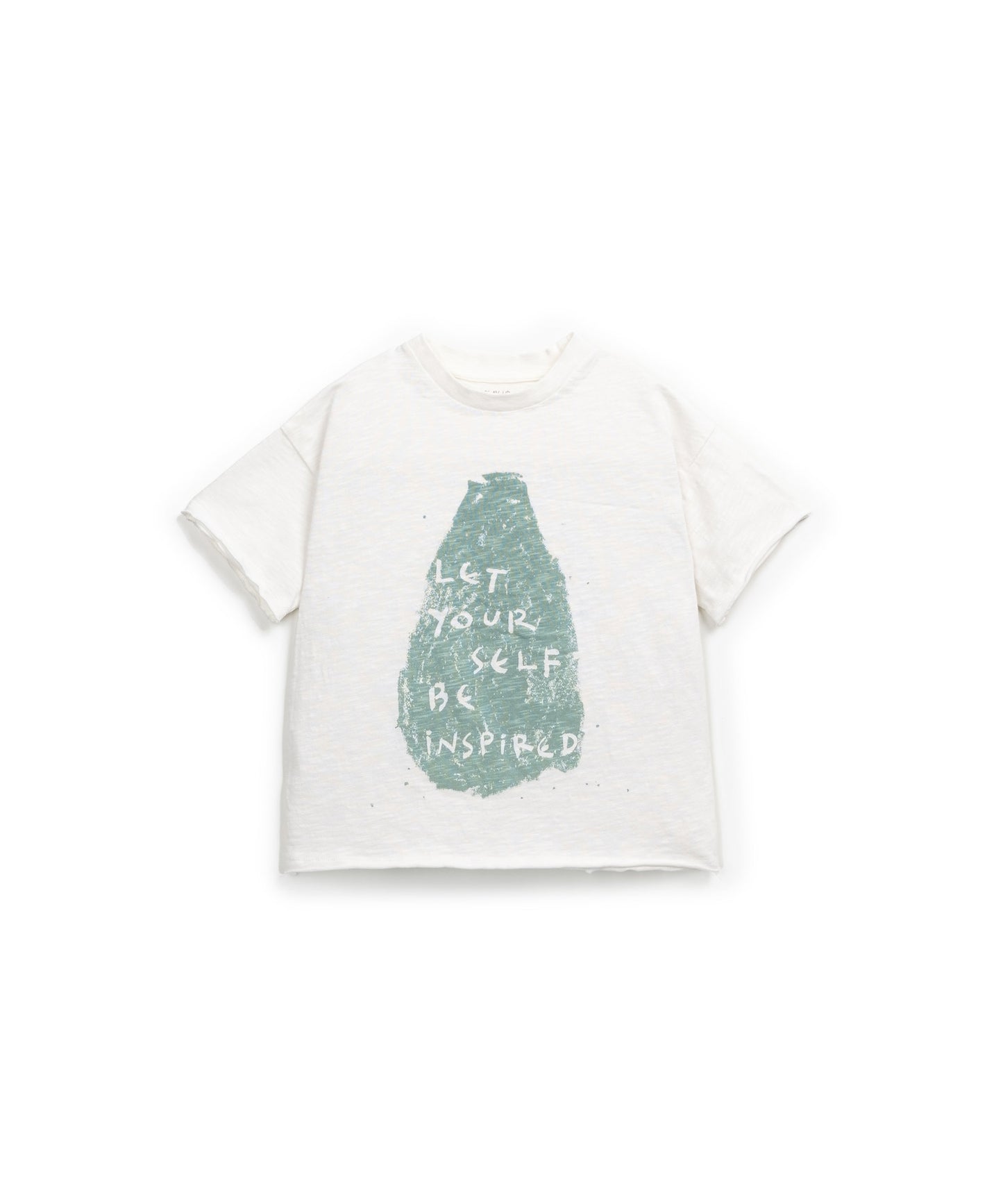 Camiseta blanca estampado gota