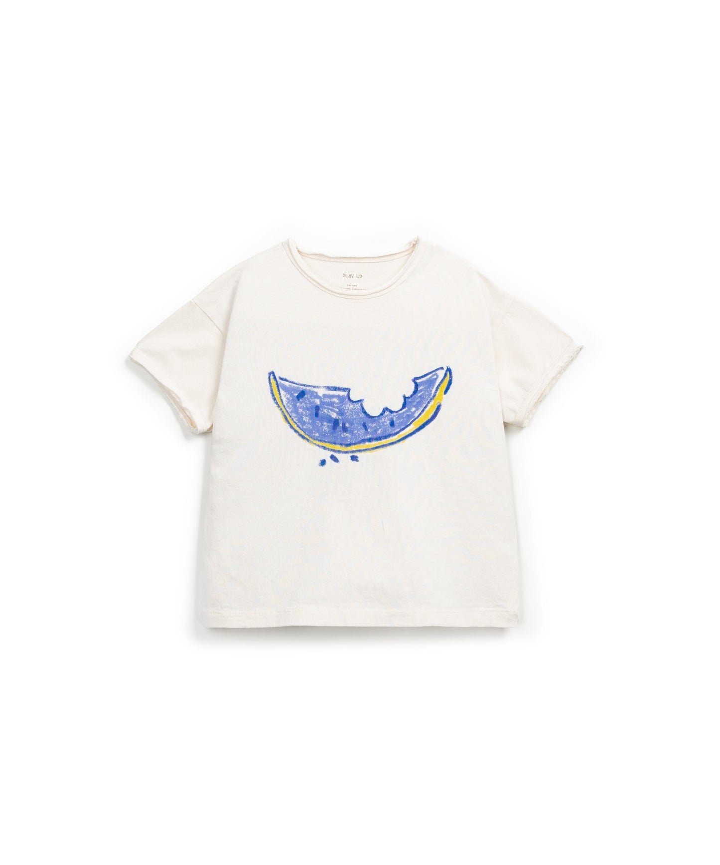 Camiseta blanca estampado sandía