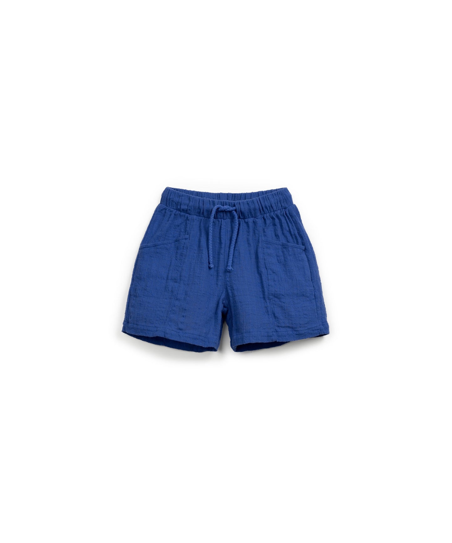 Pantalón corto algodón azul