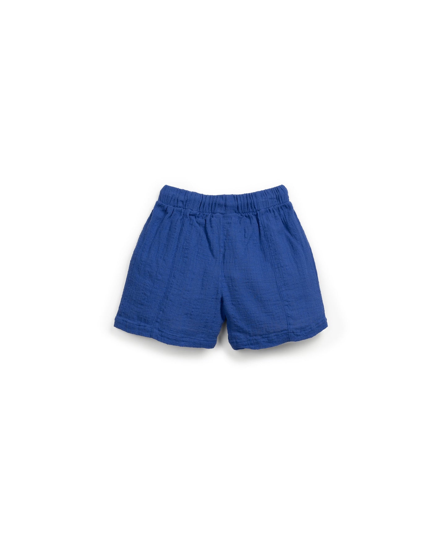 Pantalón corto algodón azul