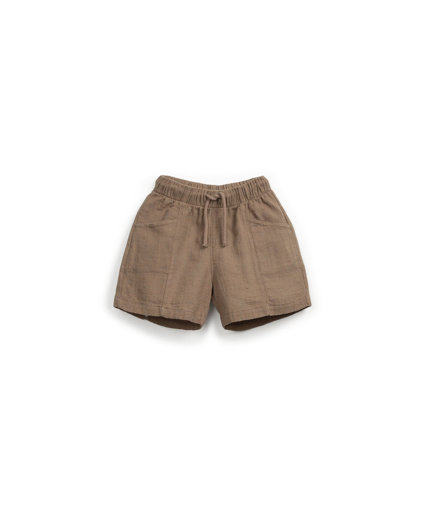 Pantalón corto algodón marrón
