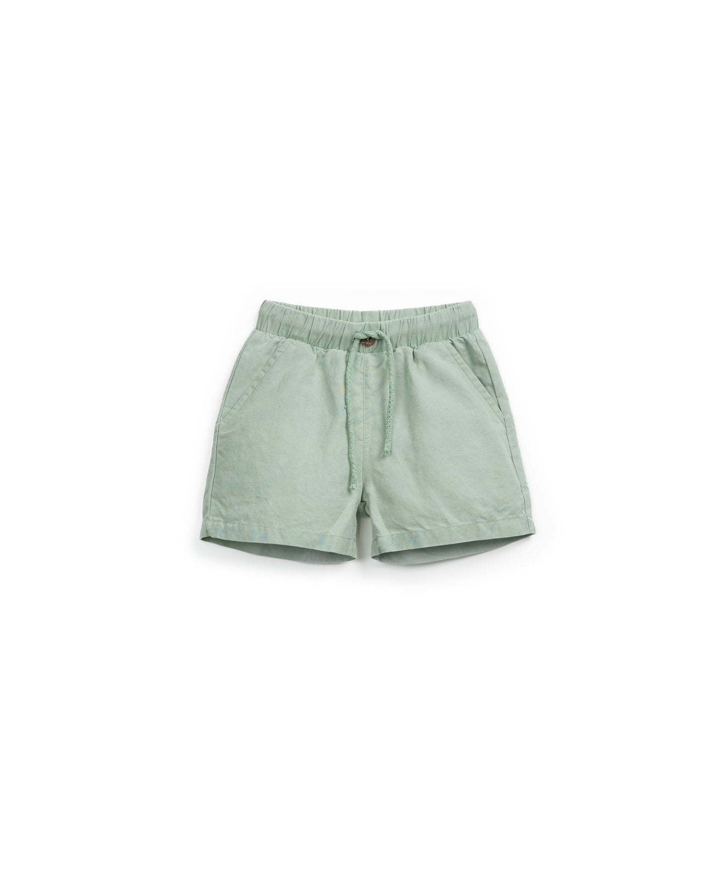 Pantalón corto lino verde