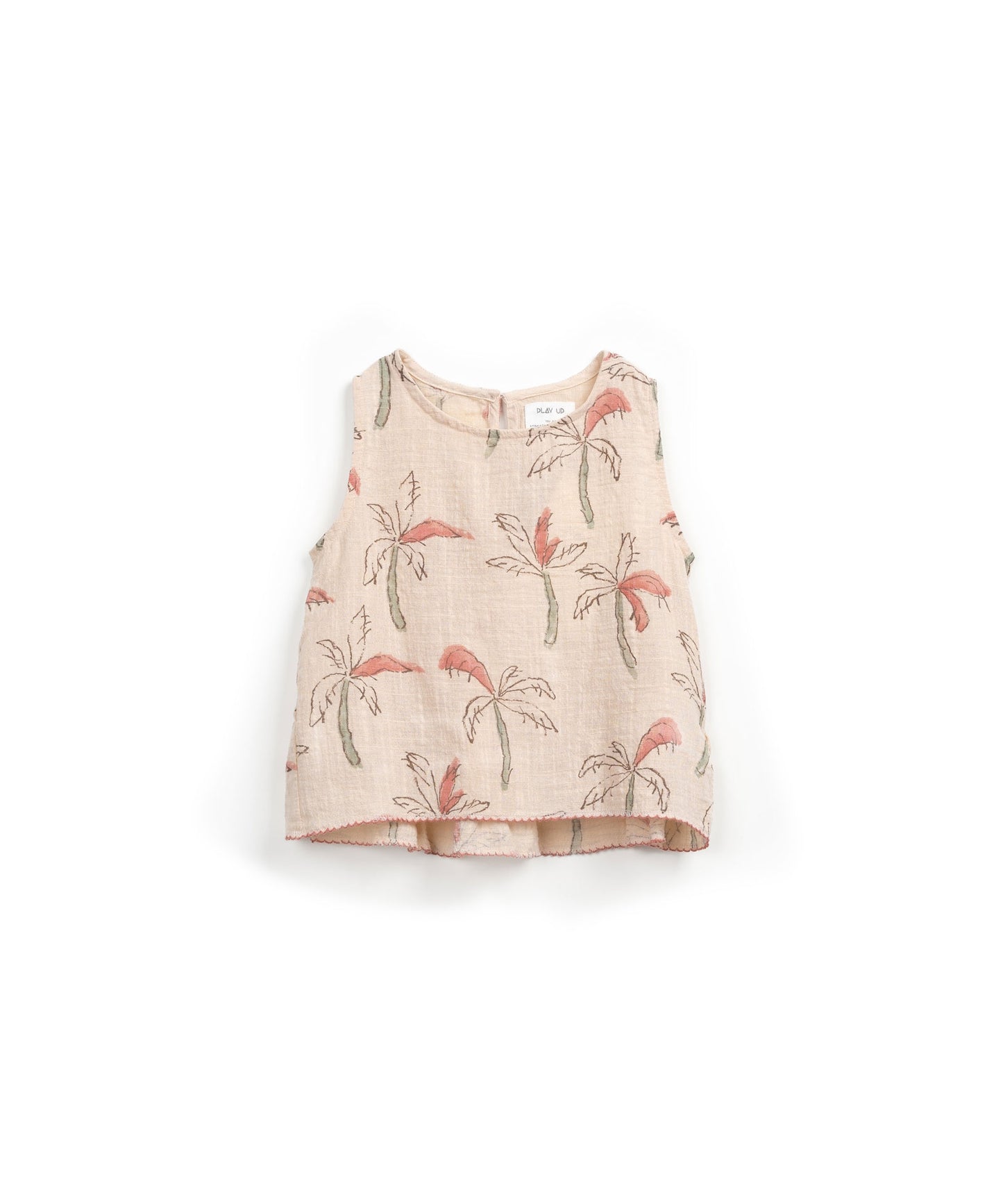 Túnica con estampado de palmeras