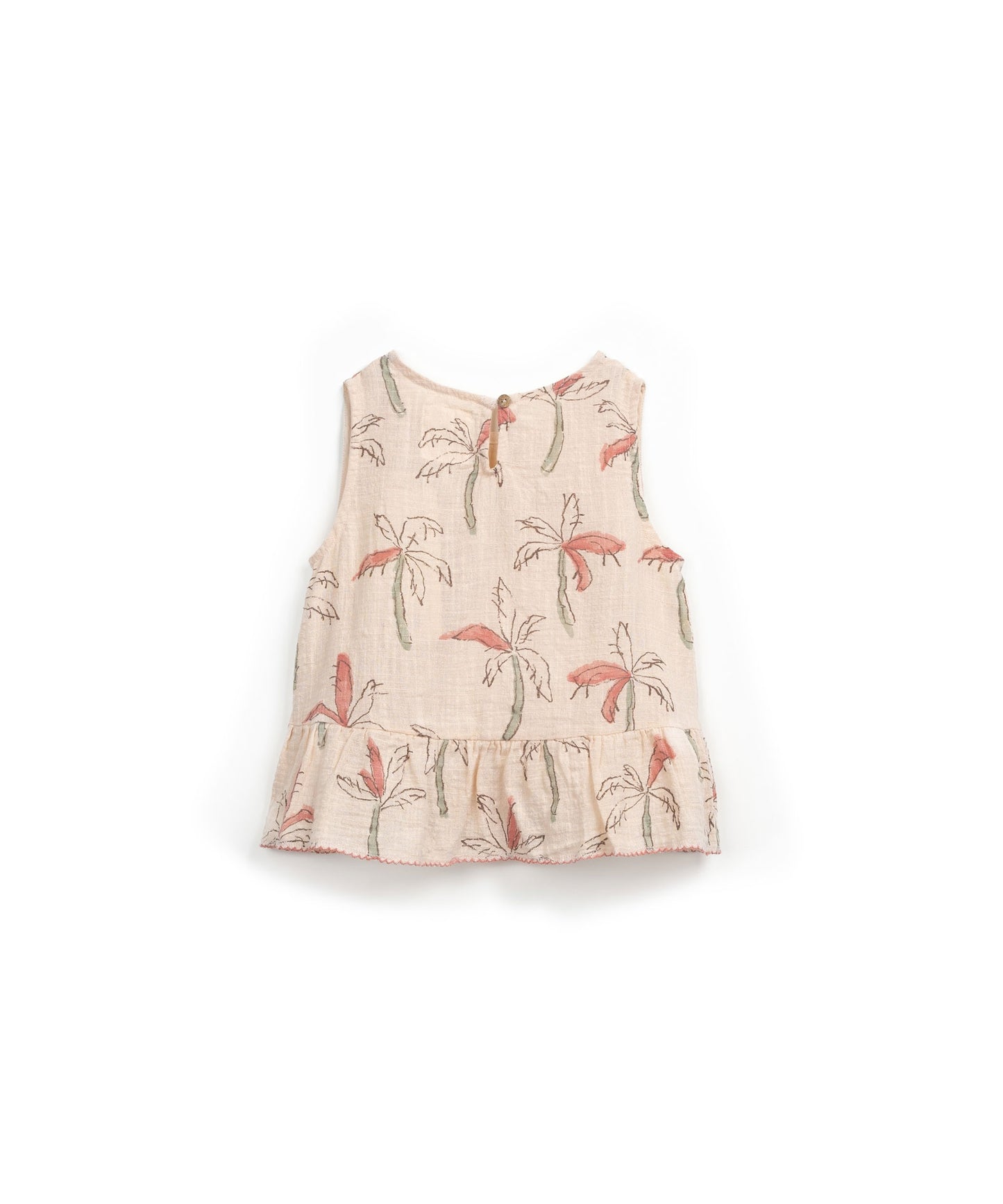 Túnica con estampado de palmeras