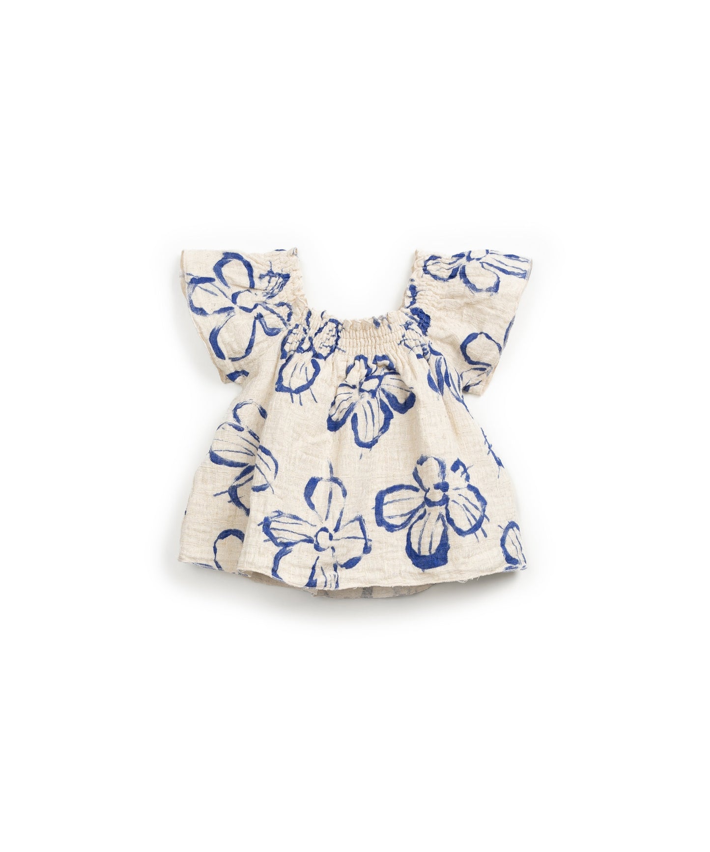 Túnica estampado floral algodón y lino