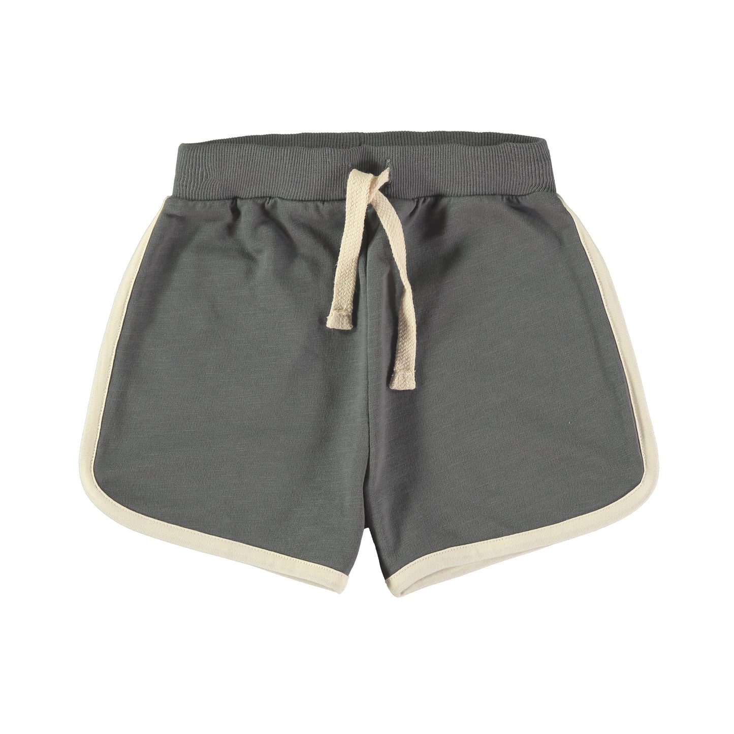 Pantalón corto gris y blanco