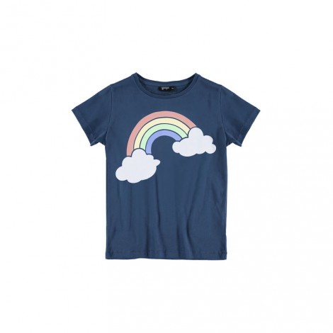 Camiseta infantil solar M/C RAINBOW azul