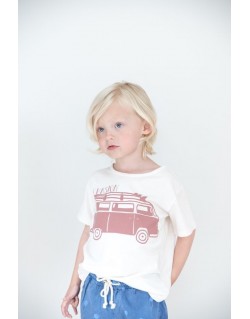 Camiseta infantil LEO EVASION en TALC