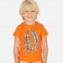 Camiseta niño manga corta safari color Carrot
