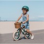 Casco clásico verde mate infantil para bicicleta