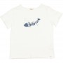 Camiseta infantil FISH M/C en WHITE