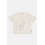 Camiseta bebé elefante en flamé ivory