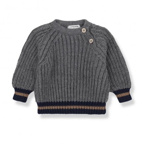 Jersey tricot PABLO de bebé en GRIS