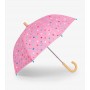Paraguas niña rosa POLKA DOTS que cambian color