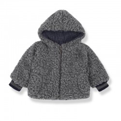 Abrigo chaqueta polar IMANOL de bebé en GRIS