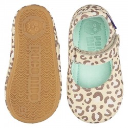Zapato infantil Mighty Mary Jane Leopard Barefoot