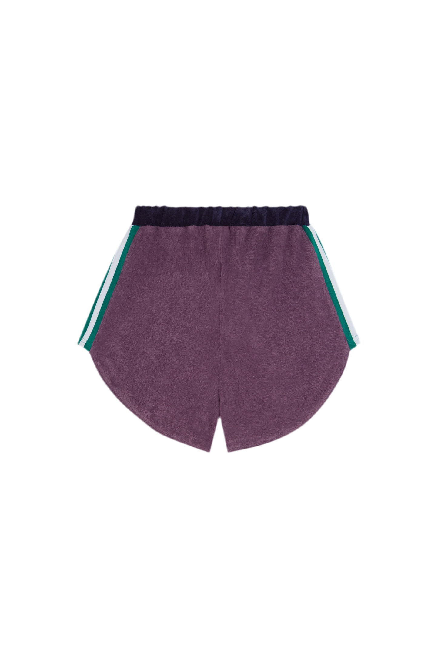 PURPLE COLOR BLOCK KIDS SHORTS