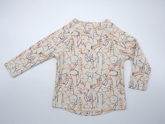 Camiseta baño formas blanca