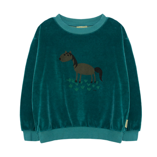 Sudadera green horse