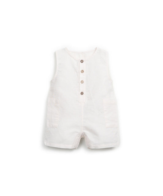 Mono corto lino blanco