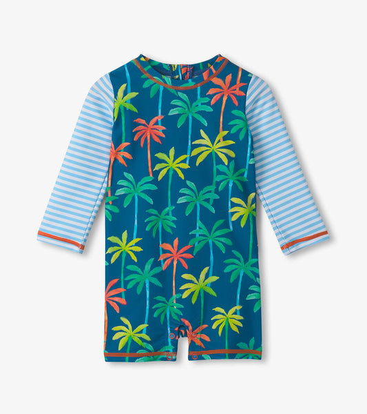 Bañador entero palmeras tropicales