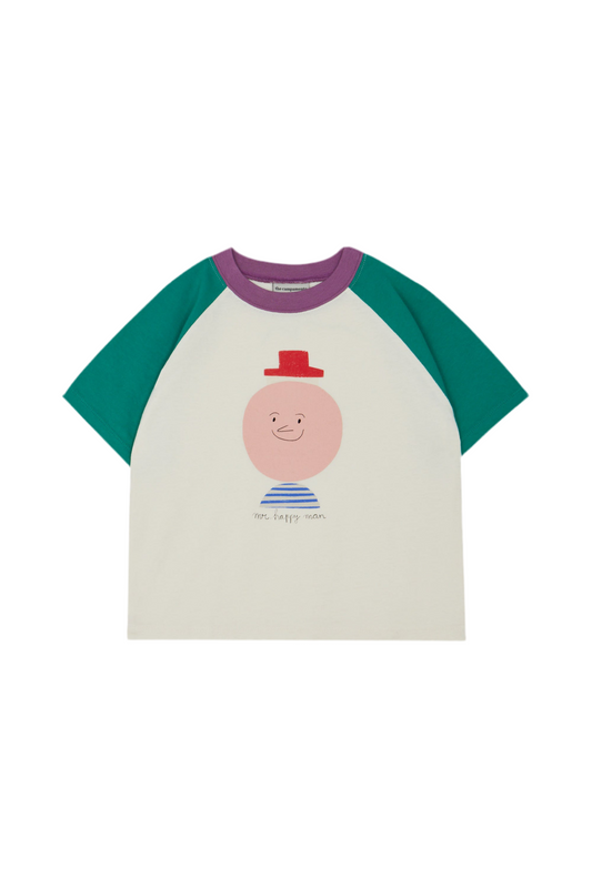 MR. HAPPY MAN COLOR BLOCK KIDS TSHIRT