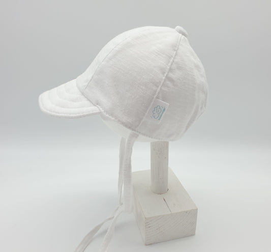 Gorra solar algodón blanco