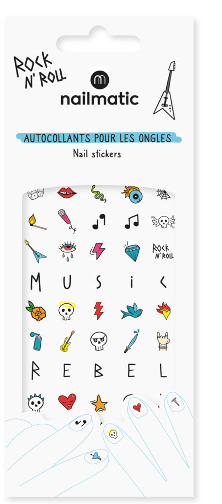 Nail stickers rock for adults