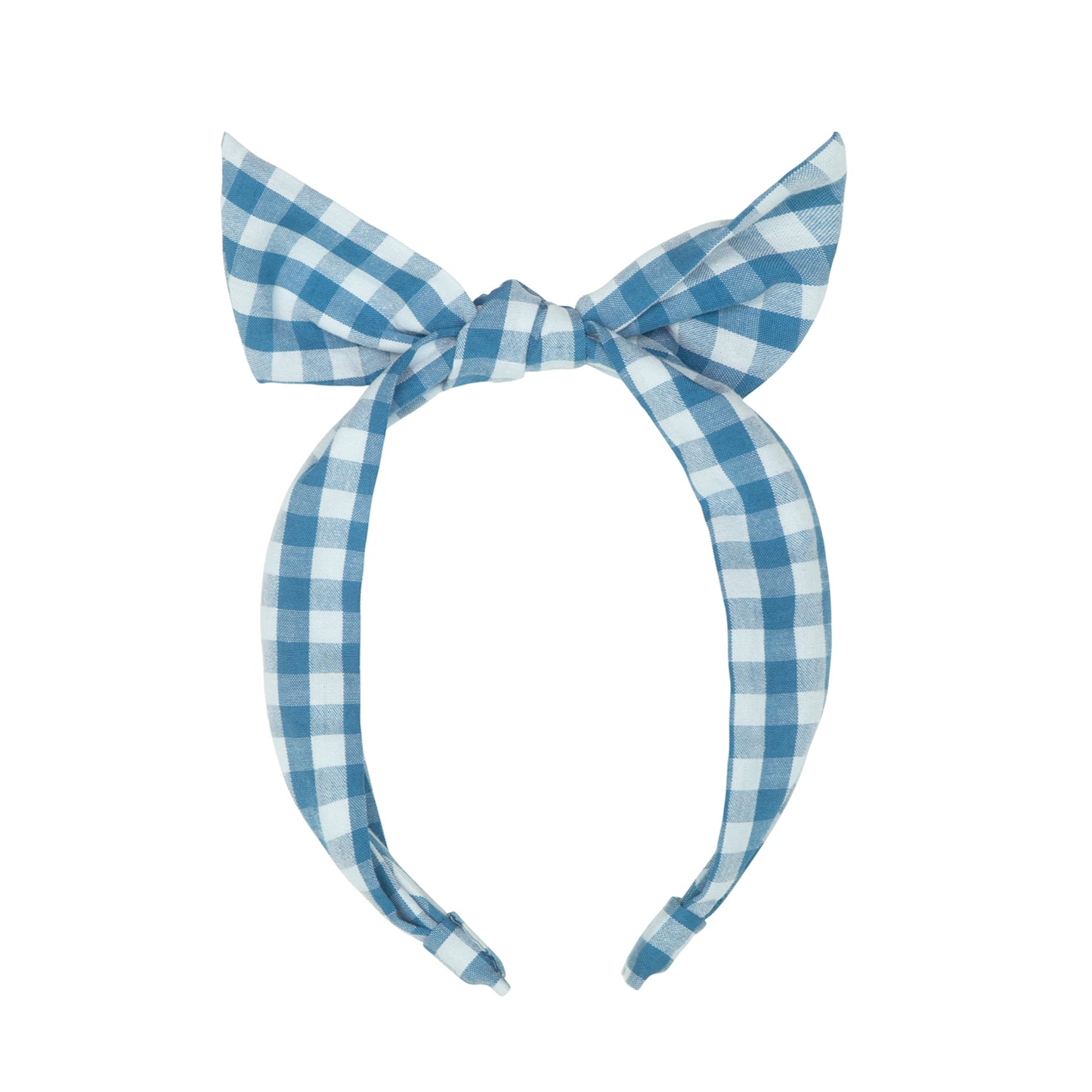 Blue& white Tie Headband