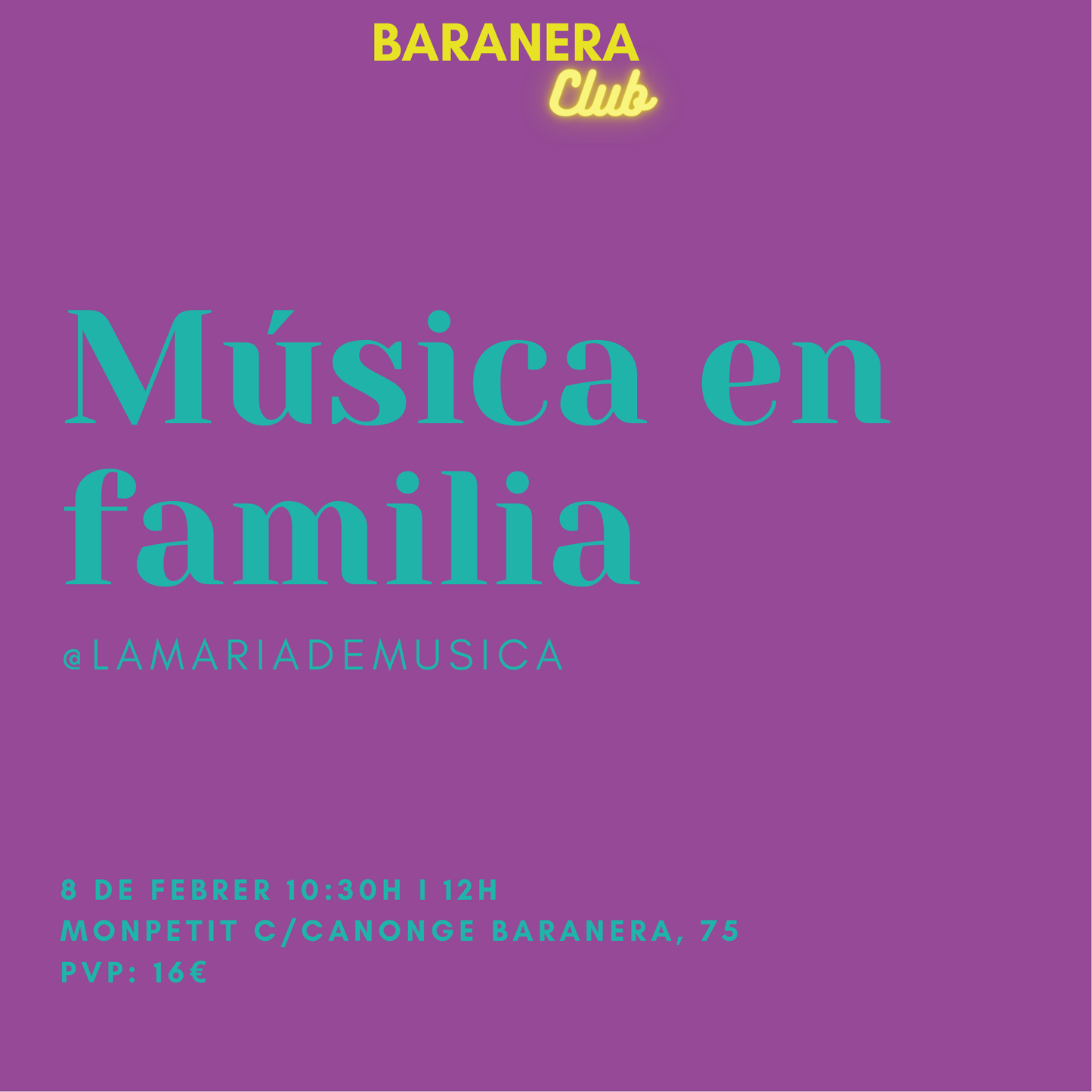 MÚSICA EN FAMILIA~ 8 Febrer