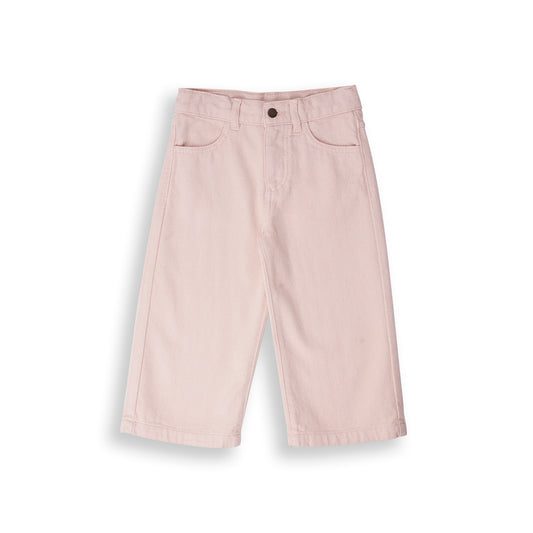 Pantalón de sarga con bolsillos rosa