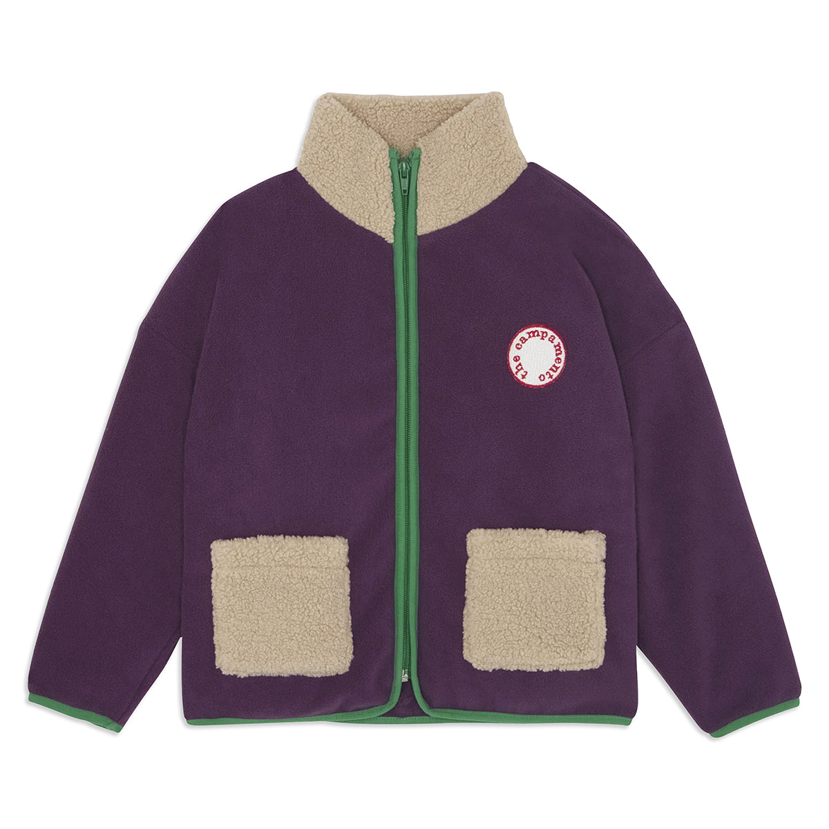 Chaqueta forro polar morada