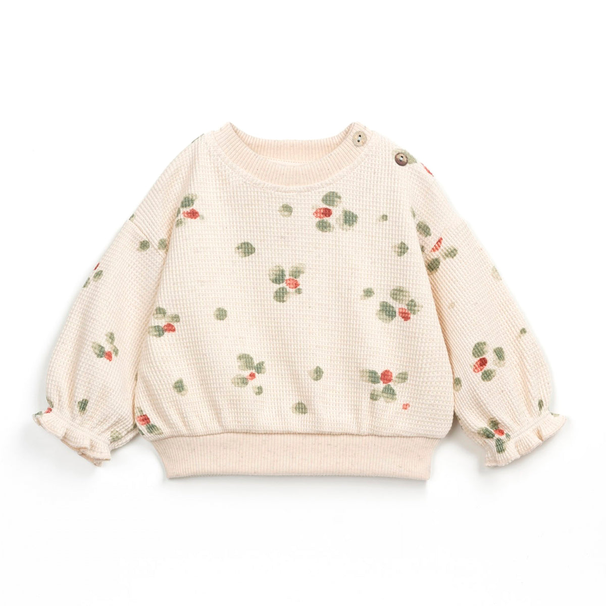 Sudadera estampado mancha de flores