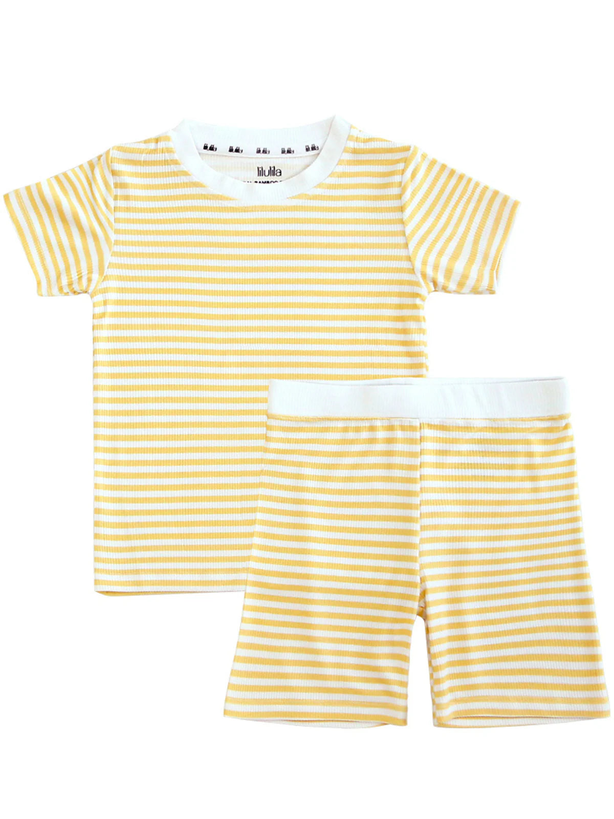 Pijama Yellow Stripes Bamboo Two pieces